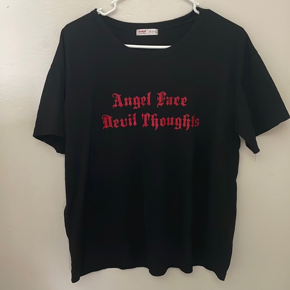 Angel Face Devil Thoughts T Shirt<3